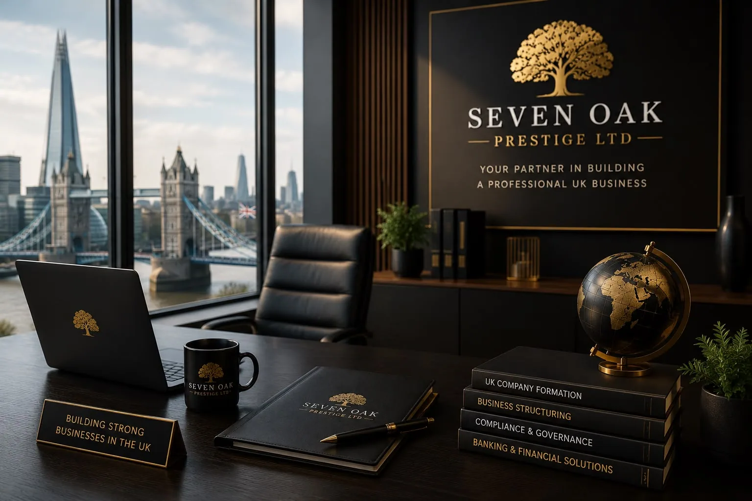 Professional UK business environment — Seven Oak Prestige LTD