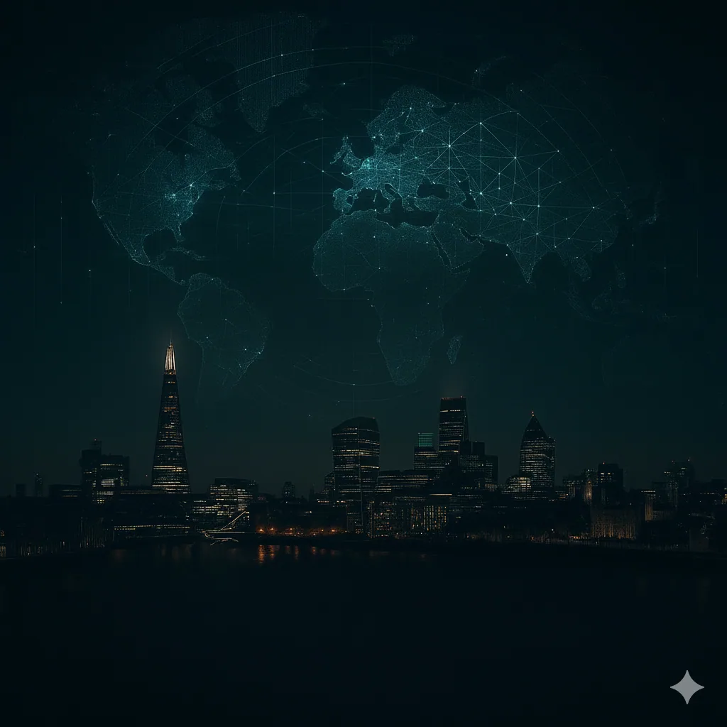Premium London skyline at night — Seven Oak Prestige LTD