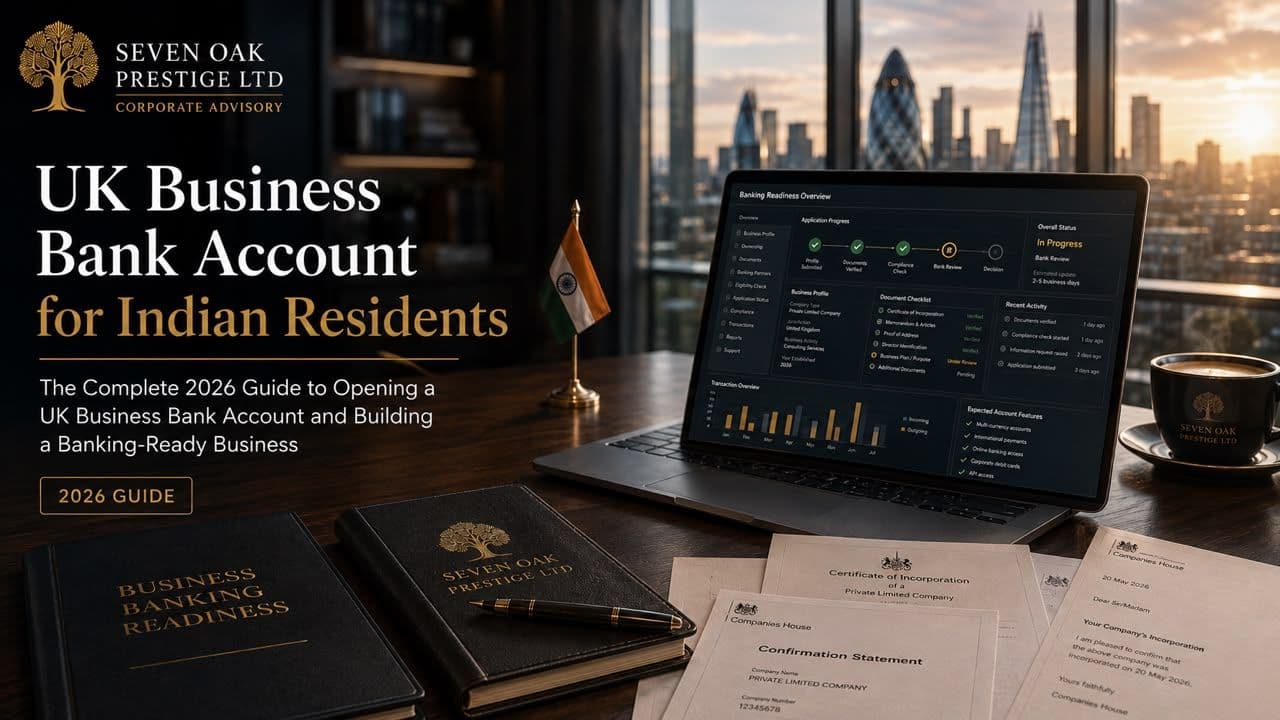UK Business Bank Account for Indian Residents ( 2026 Complete Guide)