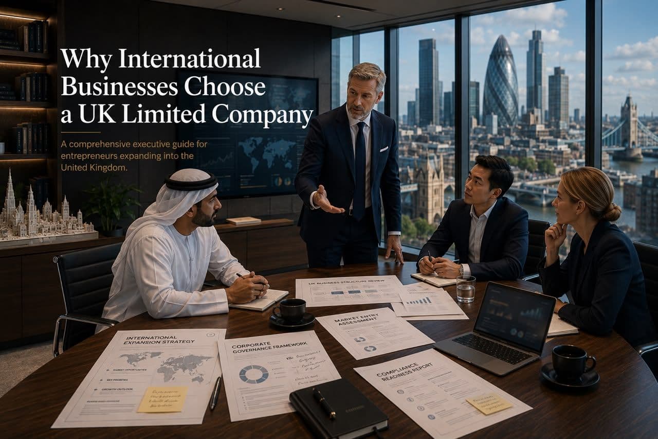 Why International Businesses Choose a UK Limited Company: A complete Guide for FinTech , Healthcare Recruitment, Scientific Publishing , E-commerce & Professional Services
