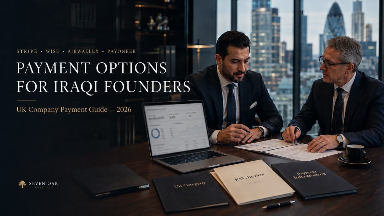 Stripe, Wise, Airwallex & Payoneer for Iraqi Founders: UK Company Payment Options in 2026