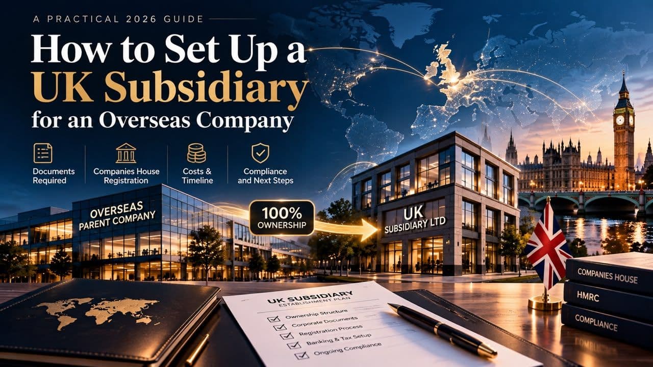 How to Set Up a UK Subsidiary in 2026: Step-by-Step Guide