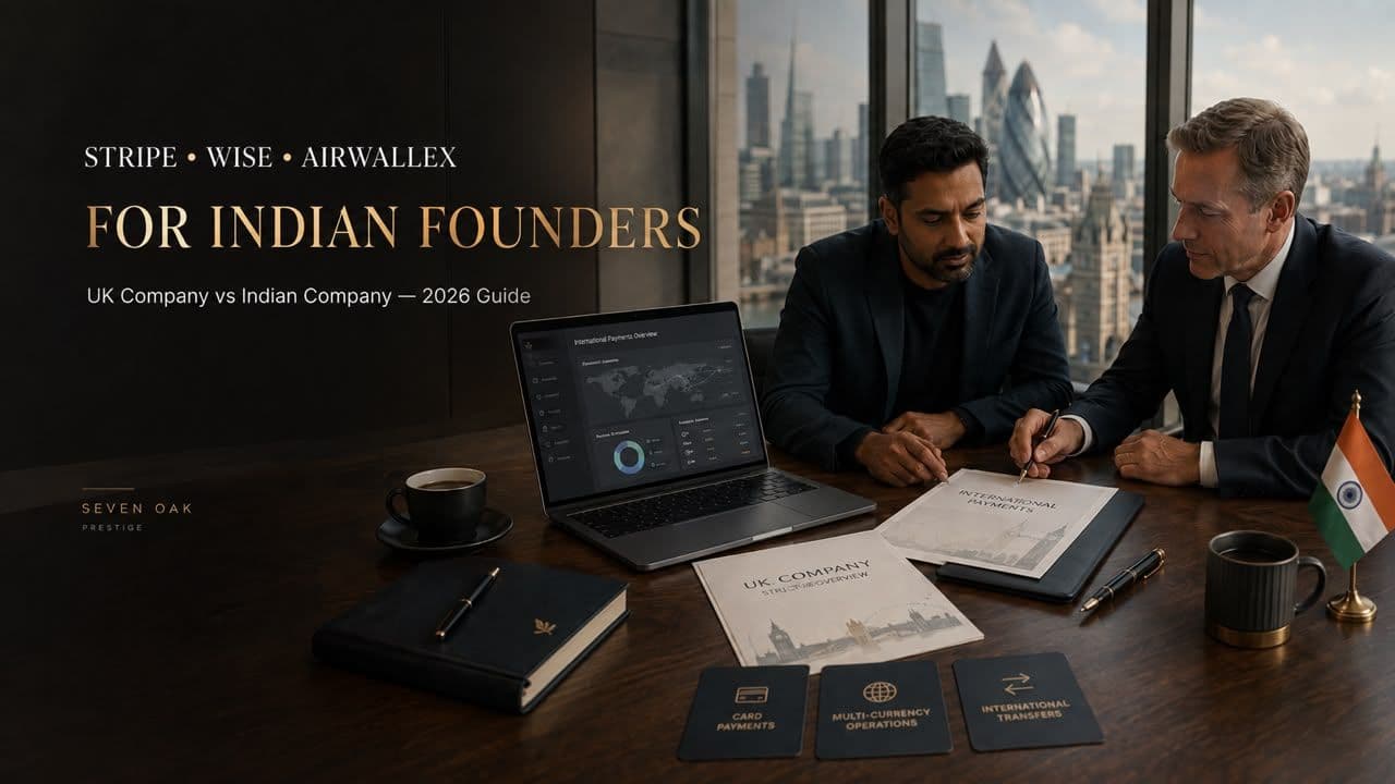 Stripe, Wise & Airwallex for Indian Founders: UK Company vs Indian Company (2026 Guide)