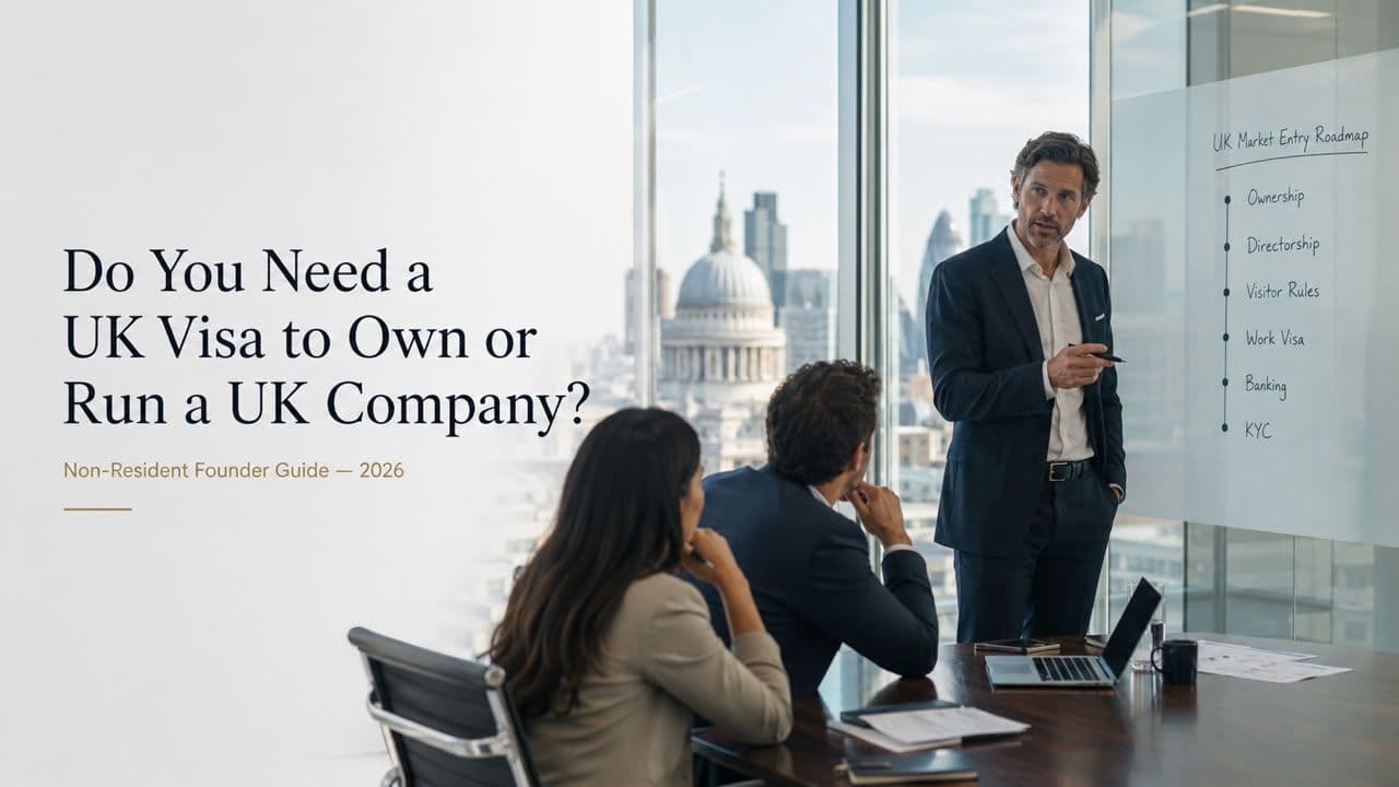 Do You Need a UK Visa to Own or Run a UK Limited Company as a Non-Resident? Complete 2026 Guide