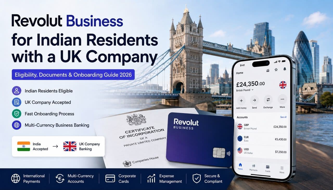 Revolut Business for Indian Residents with a UK Company: Eligibility, Documents & Onboarding Guide 2026